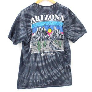 Call Your Mother Shirt Mens Multicolor Tie Dye Arizona Logo Graphic Cotton Large